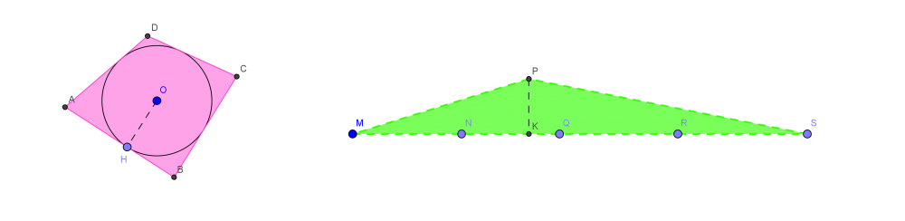 equivalenza poligono circoscritto circof triangolo